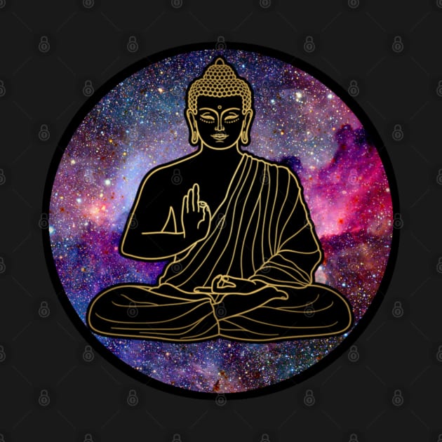 Buddha Meditation Universe Yoga Spiritual Buddhism by HootVault