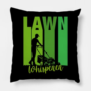 Lawn Whisperer Funny Dad Jock Fathers Day Men Pillow