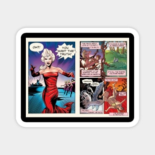 comics pink 4 Magnet