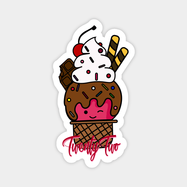 Ice cream Magnet by Twenttytwo