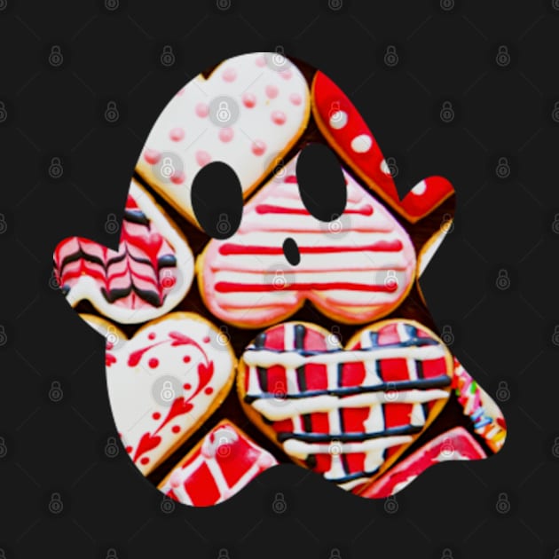 Valentines Heart Cookies Ghost by Celestial Mystery