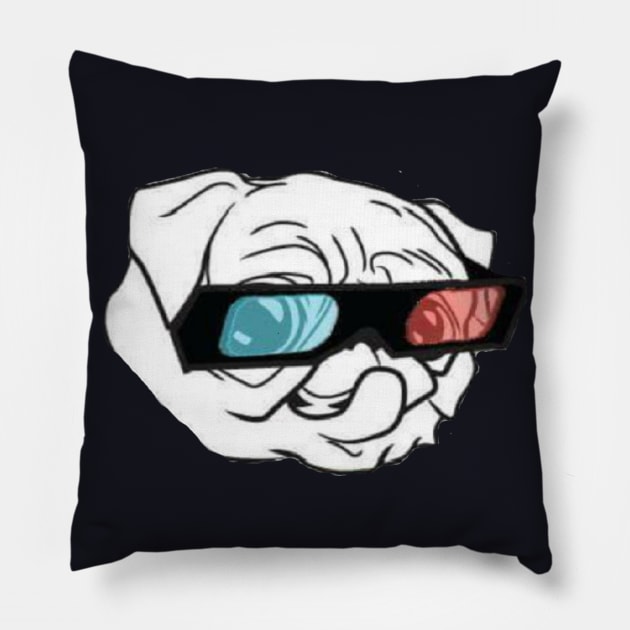 The Good Homie (pug face) Pillow by moviemayhemdodast