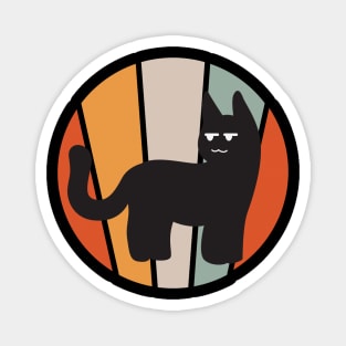 Vintage Cute Cat Silhouette Magnet