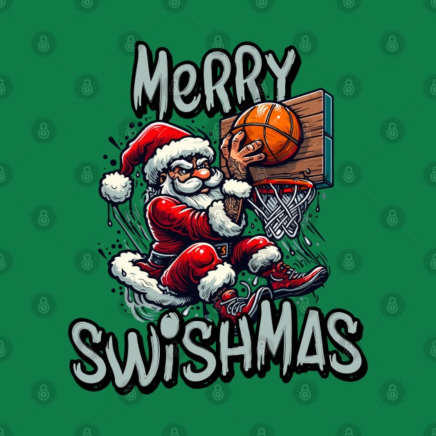 Merry Swishmas - Basketball Santa by TwistedCharm