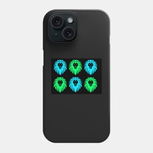 Green and blue lions Phone Case