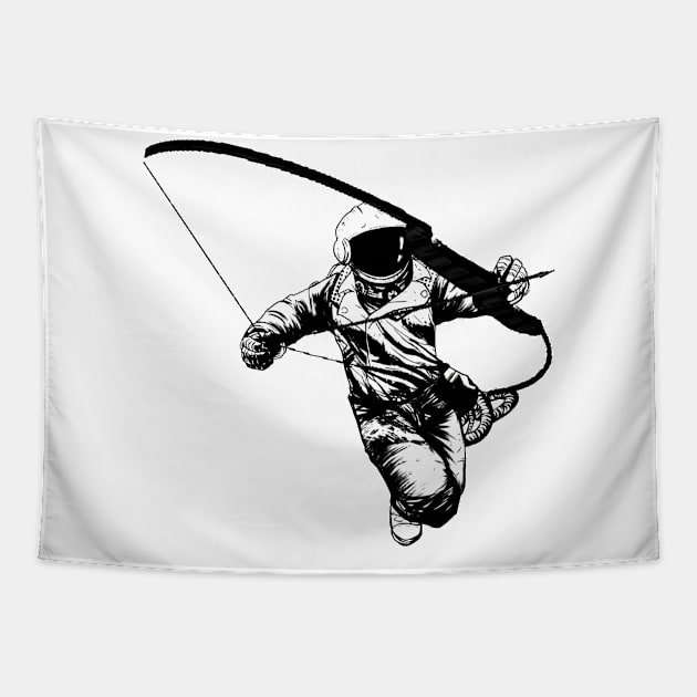 Astro Archer Tapestry by Teal_Wolf