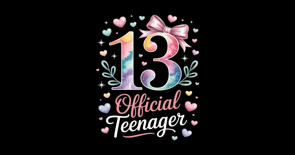 13 Year Old Official Teenager - 13 Year Old Official Teenager - Sticker ...