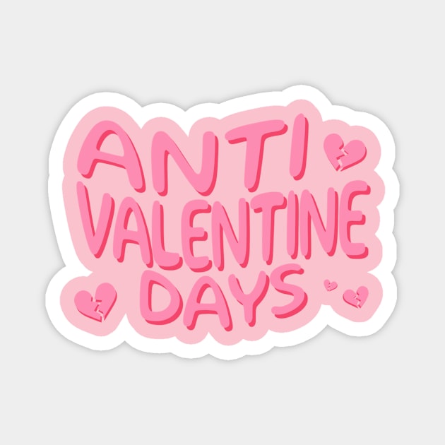 anti-valentines-day Magnet by top snail