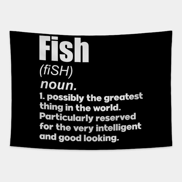 Fish pet lover gifts definition Tapestry by SerenityByAlex