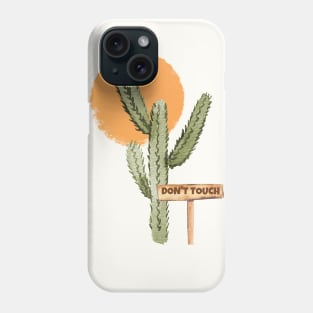 Funny Meme Watercolor Saguaro Cactus In Sunset Phone Case