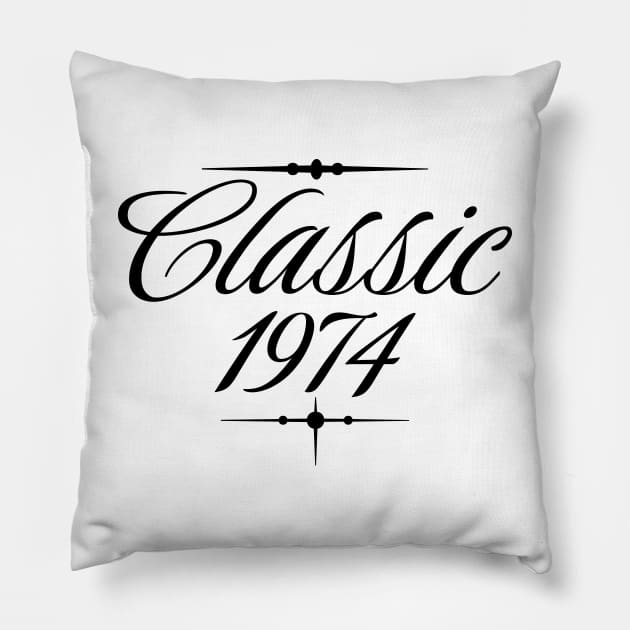 Classic 1974 v4 Pillow by Emma