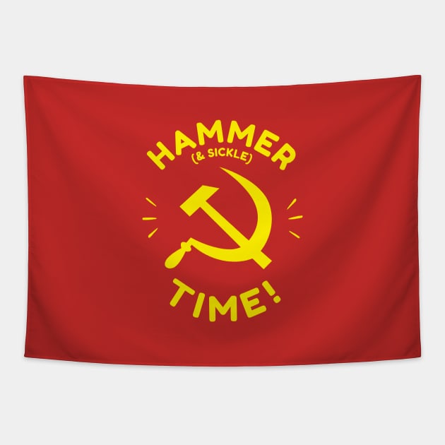 Hammer And Sickle Time Tapestry by dumbshirts