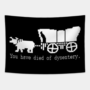 You Have Died of Dysentery - Retro Gaming Tapestry