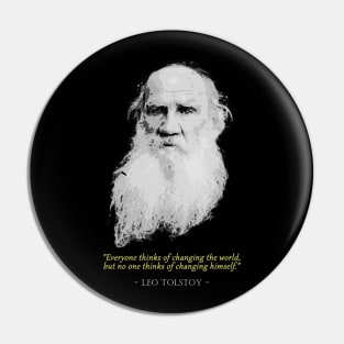 Leo Tolstoy Quote Pin