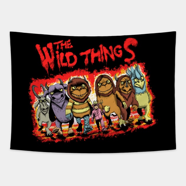 The Wild Things Tapestry by Zascanauta