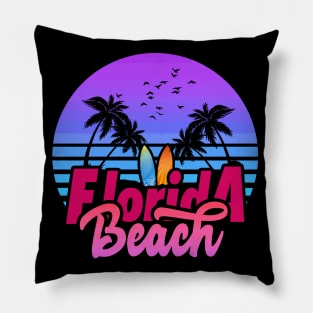 Florida Beach Sunset Pillow