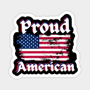 Proud American Presidential Election 2024 Patriotic Citizen Politics Magnet