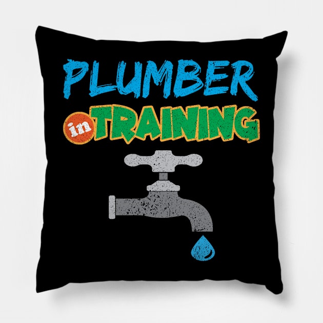 Plumber In Training Pillow by maxdax