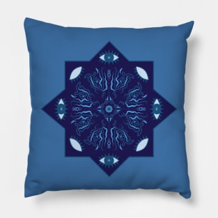 Third Eye Chakra Mandala Pillow