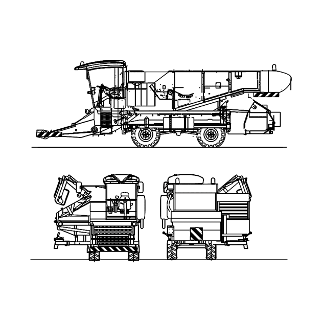 Harvester Blueprint Black by Auto-Prints