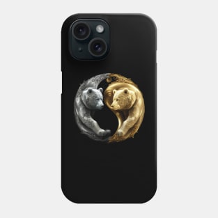 Gold and Silver Bears Phone Case