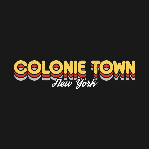 Retro Colonie Town New York by rojakdesigns