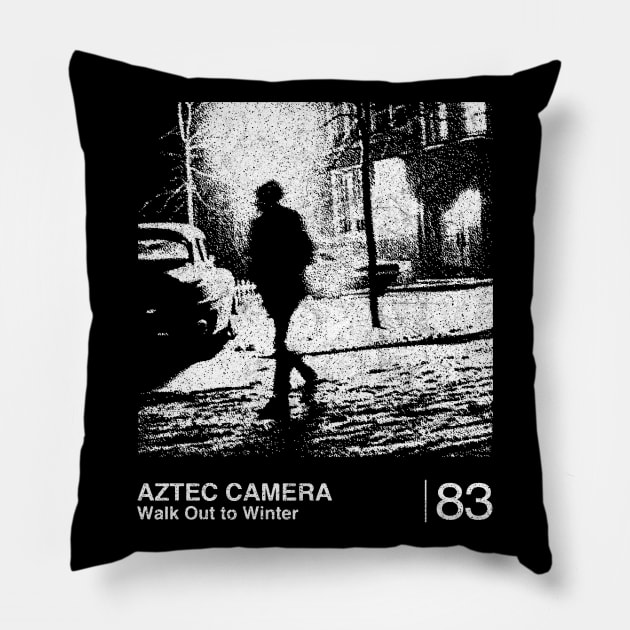 Walk Out To Winter / Minimalist Graphic Artwork Design Pillow by saudade