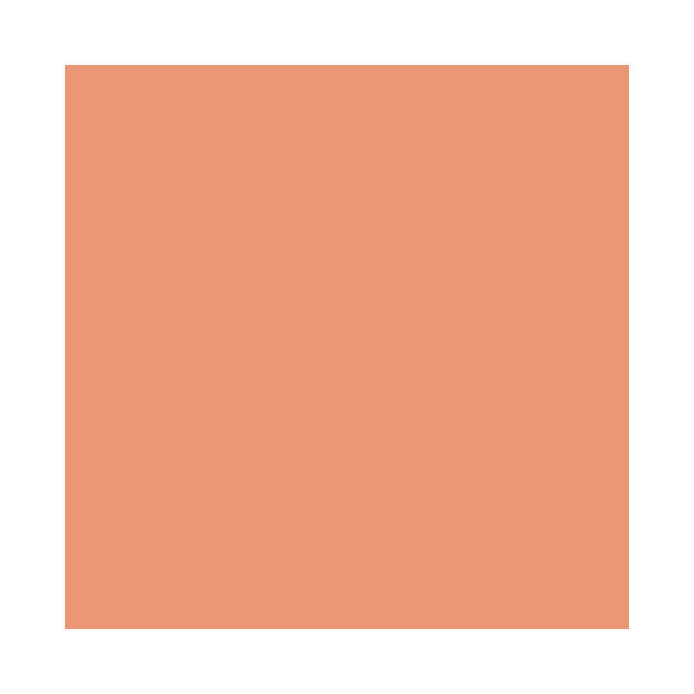 Designer Color of the Day - Shell Coral Peach Orange Solid Color by podartist