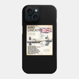 Lancaster Bomber Airplane RAF Aircraft WW2 Plane Aeroplane Phone Case