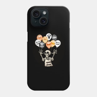 Cute Halloween Skeleton Halloween Balloons Cute Halloween Gifts Phone Case