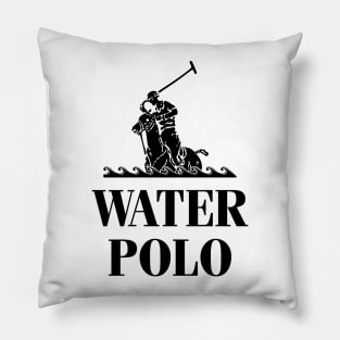 Water Polo - black Pillow