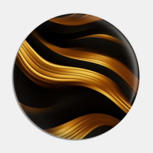 Golden Harmony: Abstract Stripes in Luxe Gold Pin