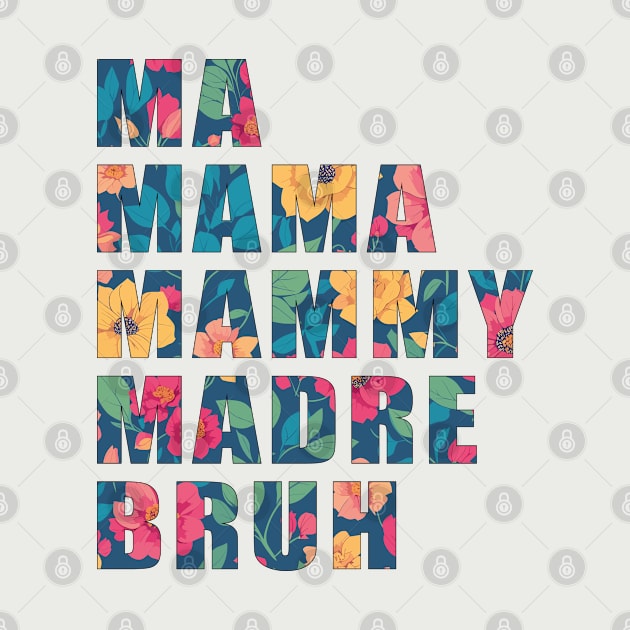 Funny colorful mothers quote design by Kouka25