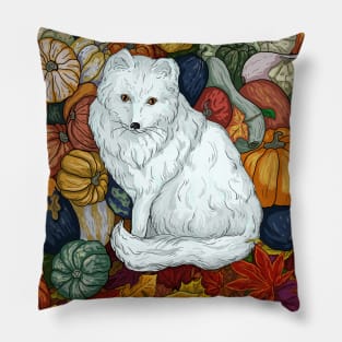 Arctic Fox. October Pillow