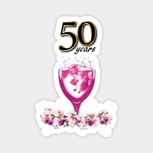 50 Years, Celebration Drink Magnet