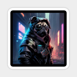 Cyber Pug Magnet