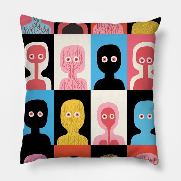 Ghosts Pillow by jackteagle