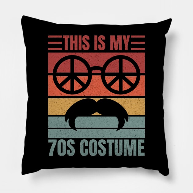 This Is My 70s Costume Pillow by devilcat.art