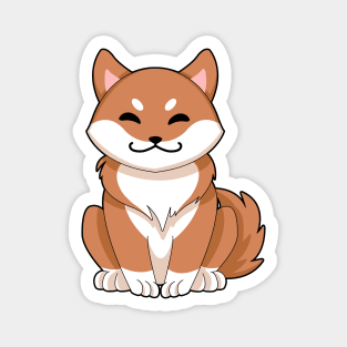 Red Shiba inu Magnet