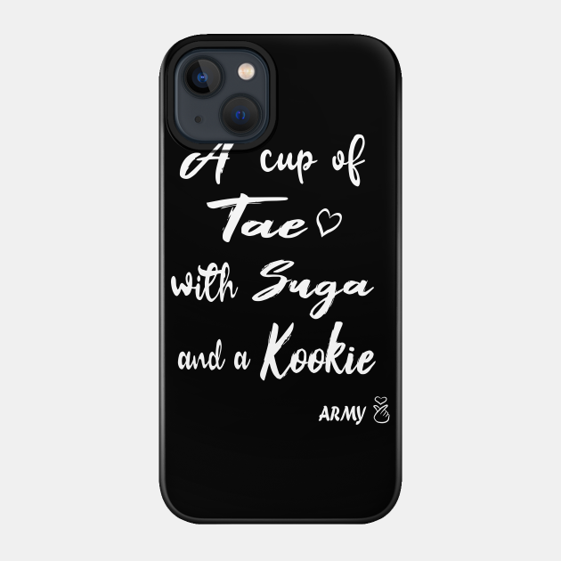 BTS A CUP OF TAE WITH SUGA AND A KOOKIE - Bts - Phone Case