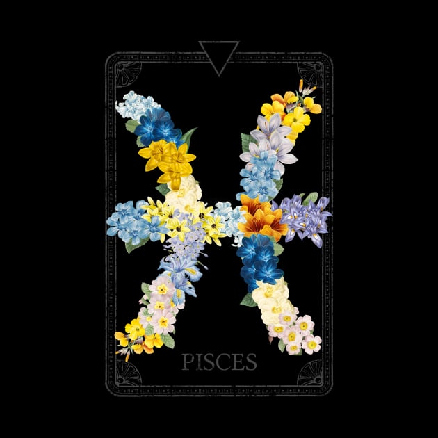 Floral Zodiac Sign: Pisces by FabiWes