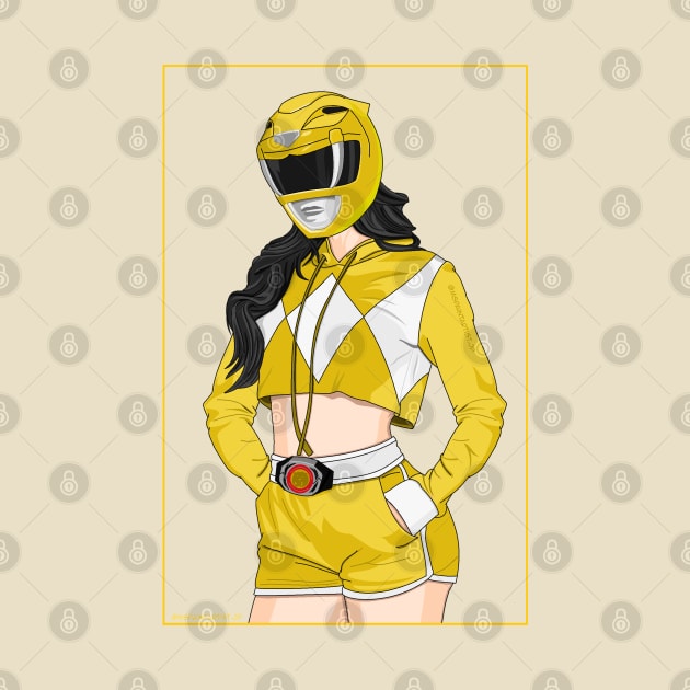 Yellow Ranger Casual Style by Zapt Art
