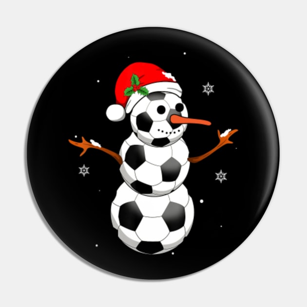 Soccer Santa Hat Snowman Christmas Lights Funny Xmas Squad Pin by KhanhVan