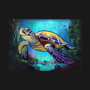 Turtle under the ocean T-Shirt