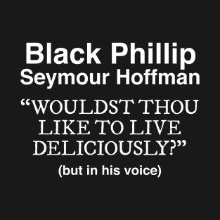 Black Phillip Seymour Hoffman T-Shirt