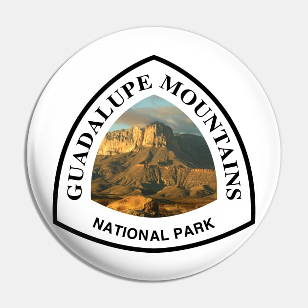 Guadalupe Mountains National Park shield Pin by nylebuss