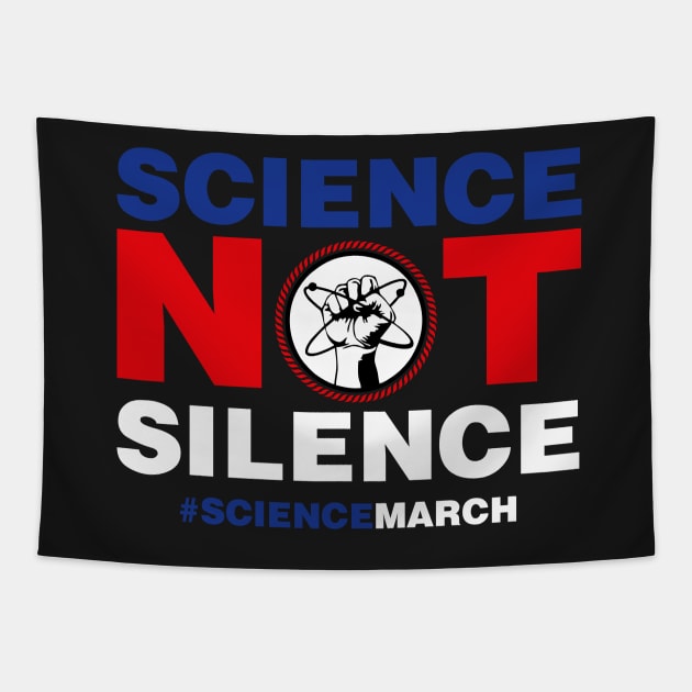 March for Science Science NOT Silence Tapestry by ajarsbr