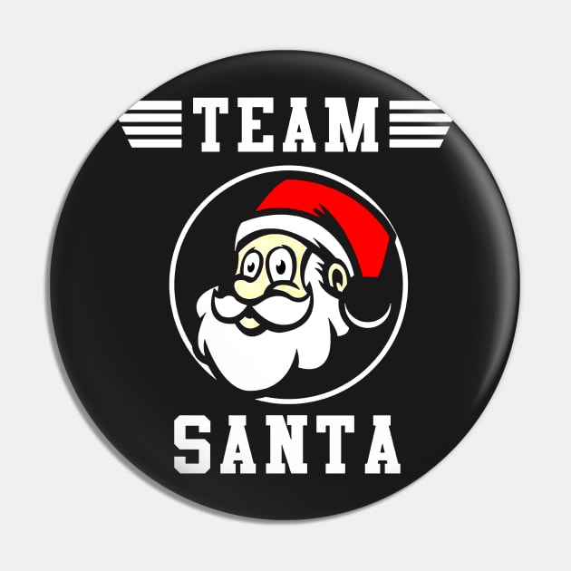 Team Santa Claus Christmas Pin by voughan