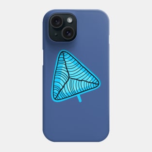 Doodle cute monster TRIGLE BLUE Phone Case