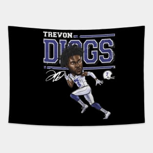 Trevon Diggs Dallas Cartoon Tapestry